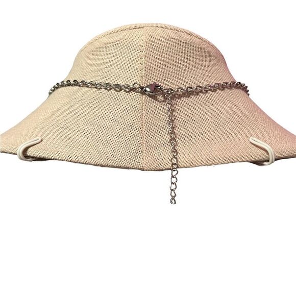 🤯5/$20🤯 NWT Crescent Moon Hummingbird Charm Silver Necklace - Picture 3 of 3